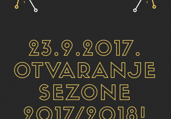 Početak sezone 2017/2018 u subotu, 23. rujna!