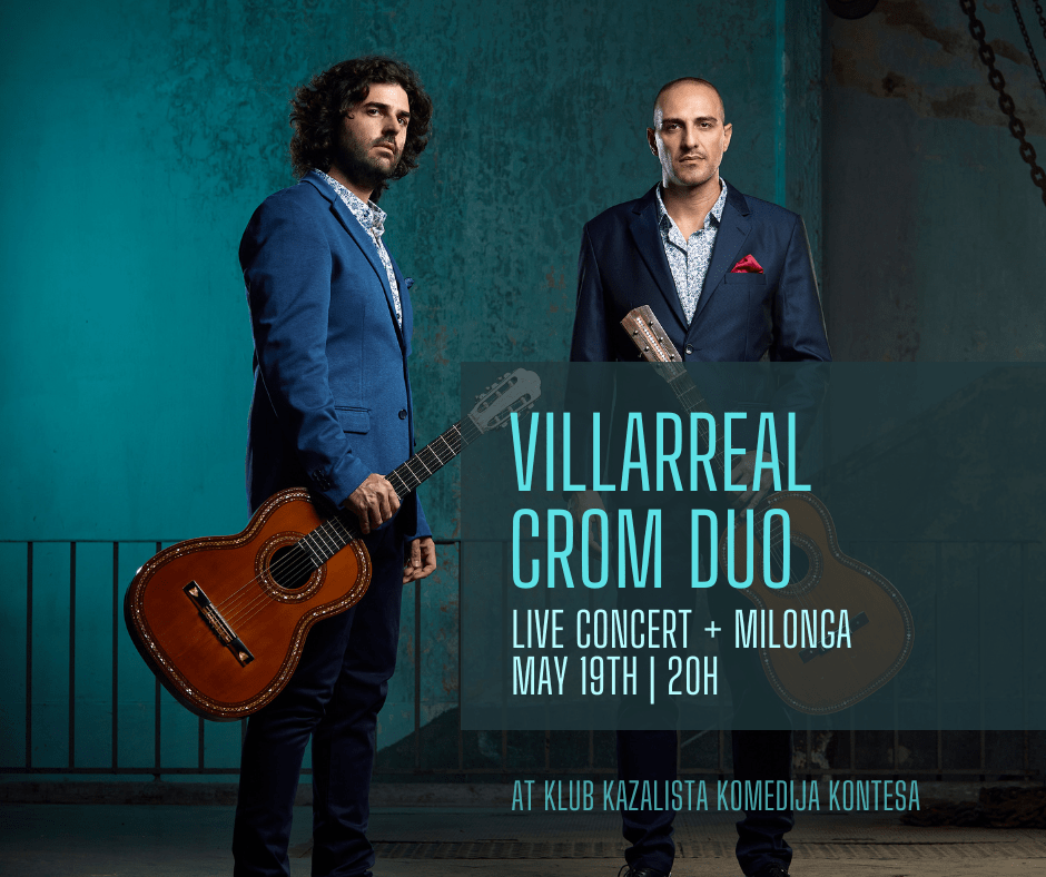 Argentine Tango Duo Villarreal Crom Live Concert + Milonga