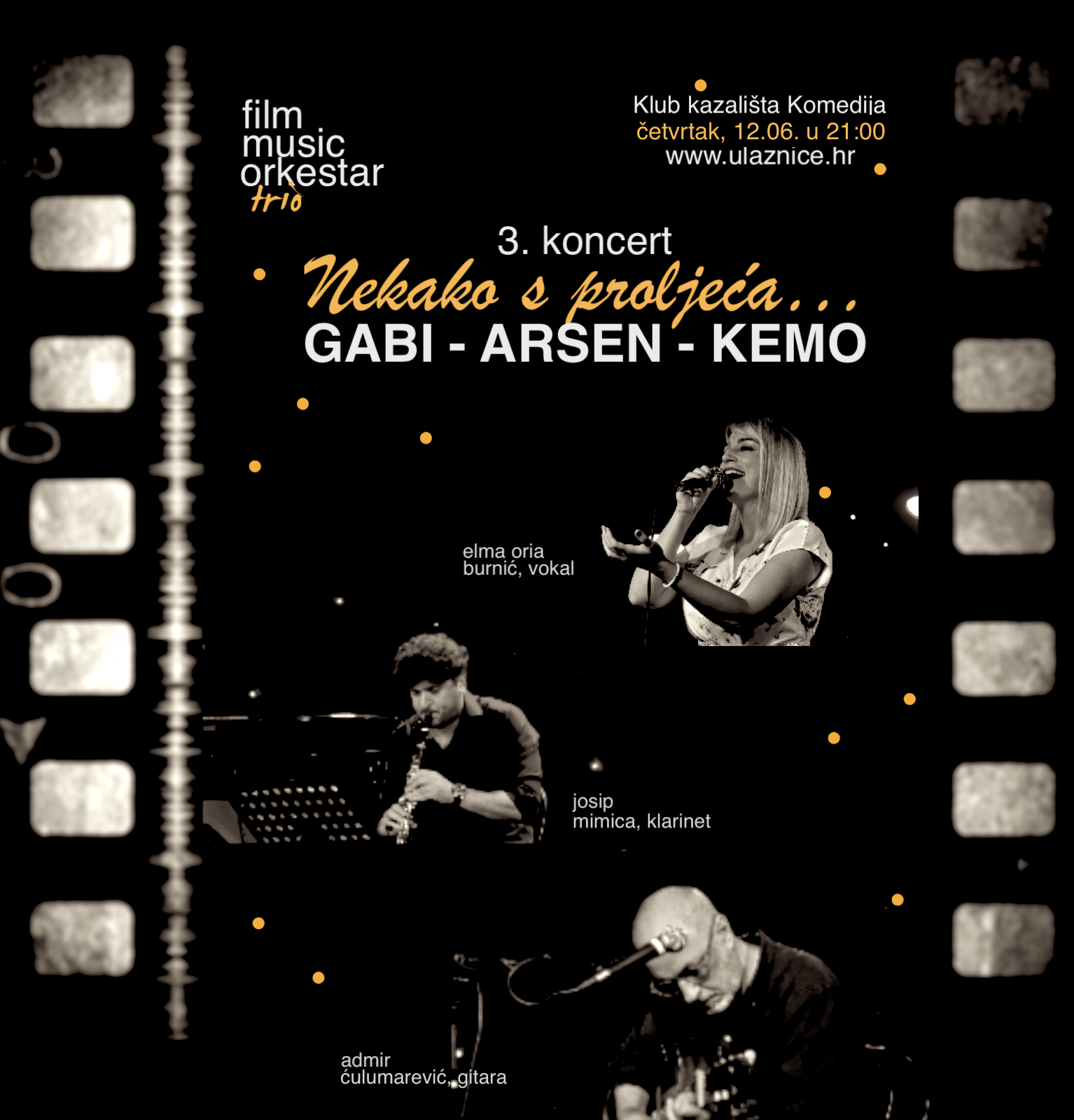 Filmmusicorkestar trio: Nekako s proljeća - Gabi, Arsen Kemo