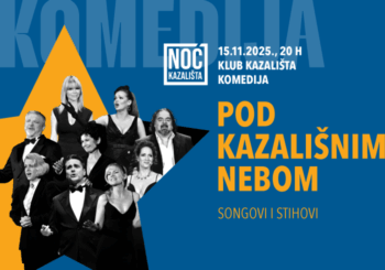 “Pod kazališnim nebom – songovi i stihovi” za Noć kazališta 2025.