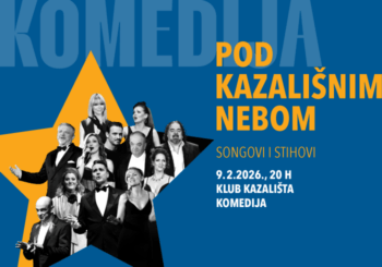 Koncert “Pod kazališnim nebom” zbog velikog interesa ponovo u Klubu Kazališta Komedija!